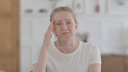 Photo for Portrait of Young Woman Reacting to Loss, Failure - Royalty Free Image