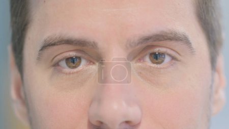 Photo for Close Up of Male Eyes Looking at Camera - Royalty Free Image