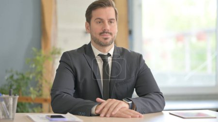 Photo for Businessman Coming to Office for Work - Royalty Free Image