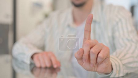 Photo for Close of Denial Gesture by Hand - Royalty Free Image