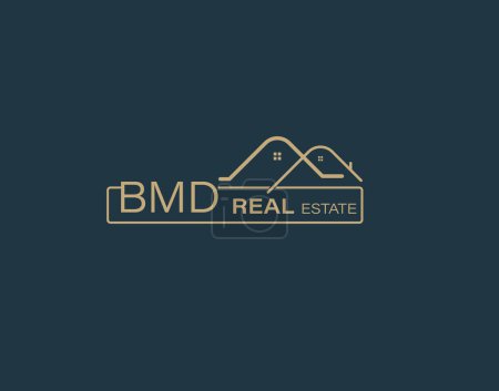 BMD Real Estate and Consultants Logo Design Vectors images. Luxury Real Estate Logo Design
