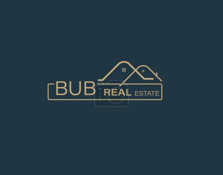 BUB Real Estate and Consultants Logo Design Vectors images. Luxury Real Estate Logo Design