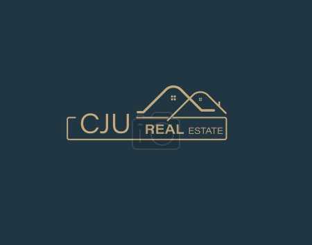 CJU Real Estate and Consultants Logo Design Vectors images. Luxury Real Estate Logo Design