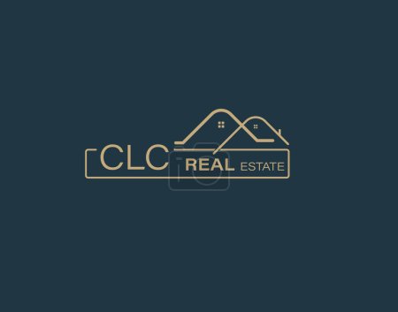 CLC Real Estate und Consultants Logo Design Vectors Bilder. Luxus-Immobilien Logo Design