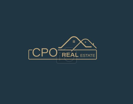 CPO Real Estate and Consultants Logo Design Vectors images. Luxury Real Estate Logo Design
