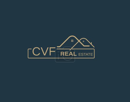 CVF Real Estate and Consultants Logo Design Vectors images. Luxury Real Estate Logo Design