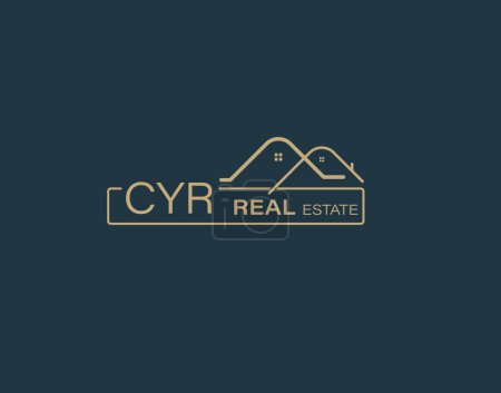 Photo for CYR Real Estate and Consultants Logo Design Vectors images. Luxury Real Estate Logo Design - Royalty Free Image