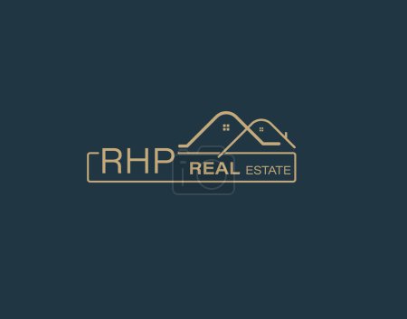 RHP Real Estate und Consultants Logo Design Vectors Bilder. Luxus-Immobilien Logo Design