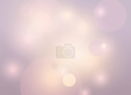 Illustration for Vector background pink bokeh effect with warm sparkles, pink gradient - Royalty Free Image