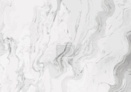 Illustration for White marble background, white and gray marbling vector pattern - Royalty Free Image