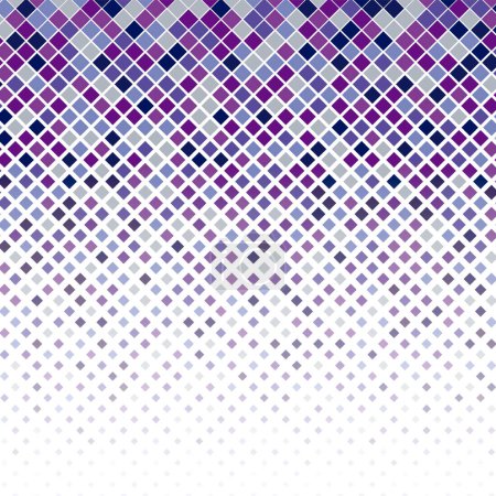 Photo for Rhombus particles pattern, halftone rhombuses, cold color palette, purple and lilac - Royalty Free Image