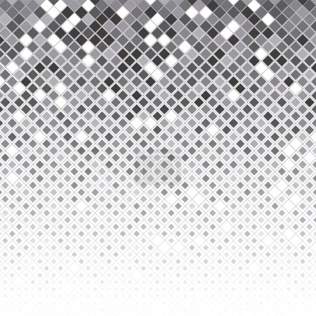 Photo for Grayscale pattern of rhombus particles, halftone rhombus - Royalty Free Image