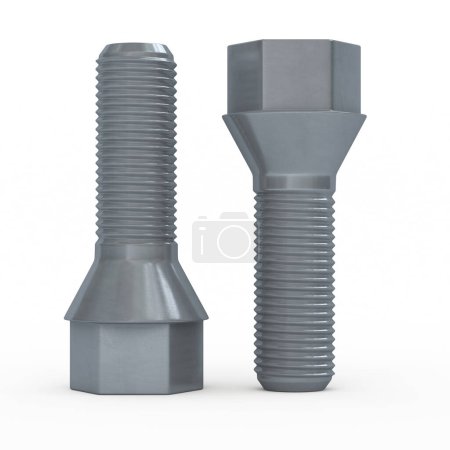 Photo for 3d render screw (clipping path) - Royalty Free Image
