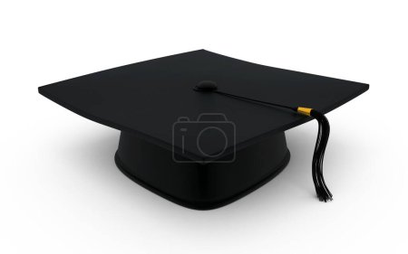 Téléchargez les photos : 3d rendu Graduation cap (chemin de coupure) - en image libre de droit