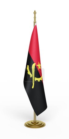 Téléchargez les photos : Drapeau Angola rendu 3d (chemin de coupure) - en image libre de droit