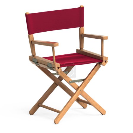 Photo for 3d render Director Chair (clipping path) - Royalty Free Image