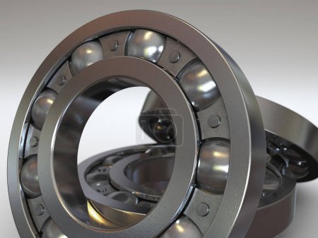 Photo for 3d render Ball Bearing (depth of field) - Royalty Free Image