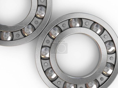 Photo for Ball Bearing render (isolated on white and clipping path) - Royalty Free Image