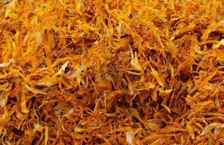 Photo for Background of dried flowers for the very expensive SAFFRON spice to flavor dishes - Royalty Free Image