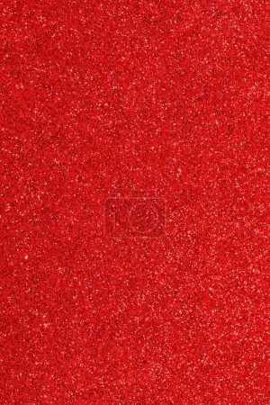 Photo for Red background with shiny glitter type glitter material with lights - Royalty Free Image