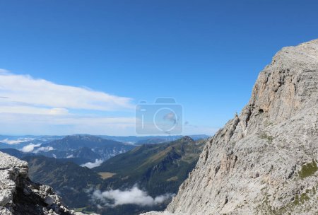 Téléchargez les photos : Panoramic view of mount called ROSETTA in european dolomites alps in summer without snow - en image libre de droit