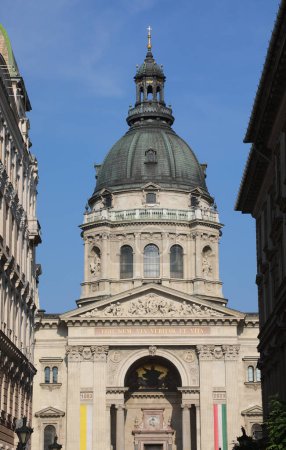 Photo for Basilica of St. Stephens in Budapest Hungary and the big Dome  without people - Royalty Free Image