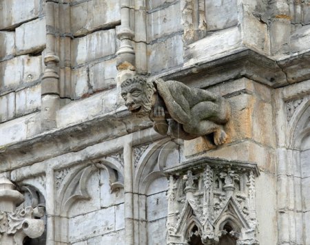 Photo for Details of monstrous gargoyle statues in gothic historic building  in Europe - Royalty Free Image