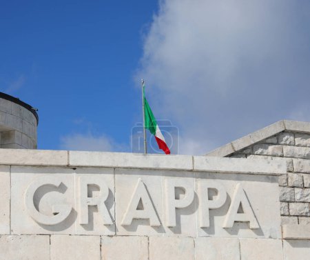 Photo for Pieve, TV, Italy - March 13, 2024: Military Memorial and name GRAPPA which is the site of the battlefield of the First World War - Royalty Free Image