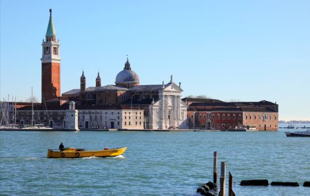 church of Saint George in the Island in guidecca Canal in VENICE ITALY