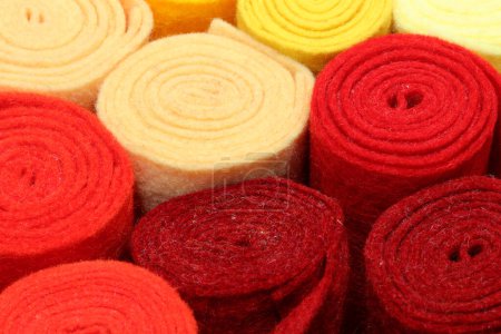 Felt rolls for sale in craft store for making handmade molds and accessories