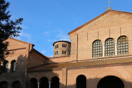 Classe, RA, Italy - April 27, 2024: Basilica of Saint Apollinare in Classe town near Ravenna City
