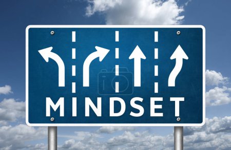Photo for Mindset - road sign concept - Royalty Free Image