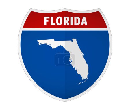 Photo for Florida - Interstate road sign - Royalty Free Image