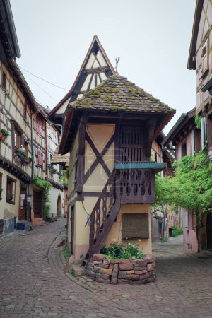 Foto del casco antiguo de Eguisheim. Foto tomada en mayo.