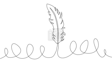 Auto-dibujo de dibujo continuo de una línea de plumas