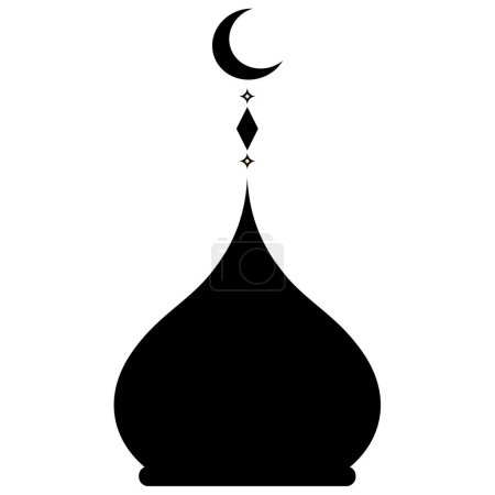 Foto de Símbolo vintage moderno y simple de Ramadán, elegante islámico, icono árabe, objeto de ilustración vectorial decorativo aislado sobre fondo blanco. - Imagen libre de derechos