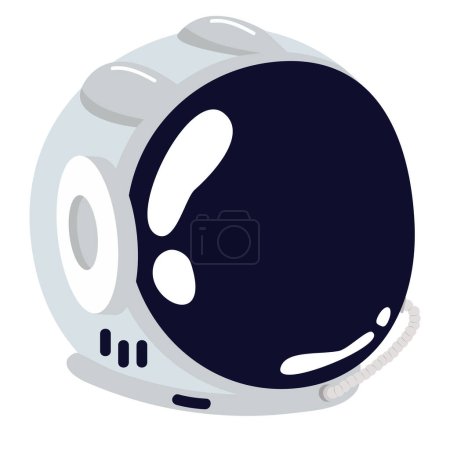 Ilustración de Astronauta casco espacial icono signo - Imagen libre de derechos