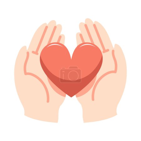 people Hands holding a heart