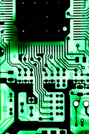 Photo for Abstract,close up of Mainboard Electronic background.(logic board,cpu motherboard,circuit,system board,mobo) - Royalty Free Image