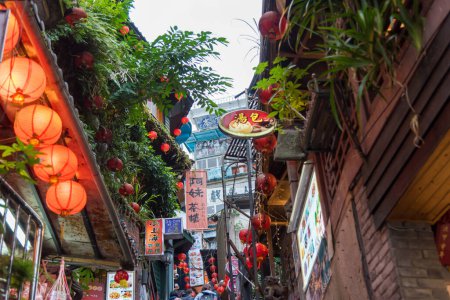 Téléchargez les photos : JIUFEN, TAIWAN- 19 Nov : Point de vue jiufen Culture Village à Taipei, Taiwan - en image libre de droit