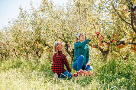 A proud and hardworking farmer teaches his young daughter the art of apple picking, sharing with her the traditions and values that have been passed down through generations of their family