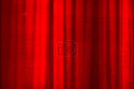 Photo for Background with daylight shining through deep red curtain - Royalty Free Image