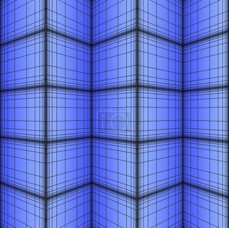 Photo for Background with folded blue pattern - Royalty Free Image