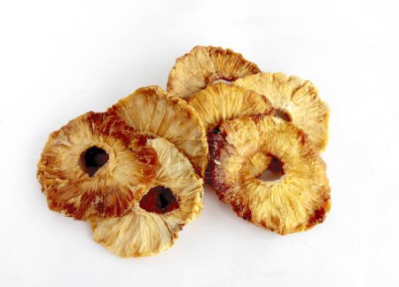 Foto de Sliced a,dried and candied various tropical fruits close up - Imagen libre de derechos