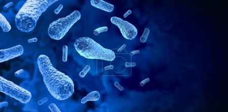 Botulisme Bactéries comme maladie grave causée par la bactérie Clostridium botulinum produisant des toxines paralysantes qui entraînent une faiblesse musculaire et une paralysie dans les aliments contaminés comme illustration 3D.