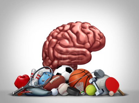 Ejercicio y fuerza cerebral como la actividad física y la práctica de deportes o correr y correr o un entrenamiento en el gimnasio puede mejorar la función neurológica