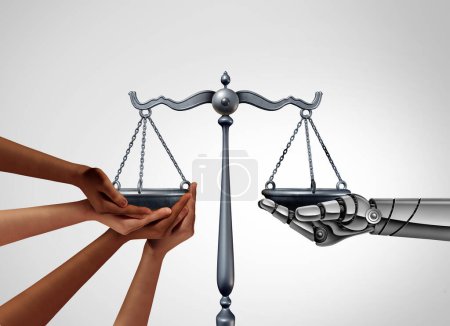 KI und Gemeinschaftsrecht oder künstliche Intelligenz und das Rechtssystem als ethische Fragen im Zusammenhang mit fortschrittlichem maschinellem Lernen und Technologieethik in Bezug auf geistiges Eigentum und Urheberrecht.