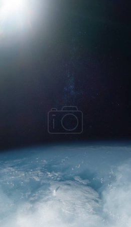 Téléchargez les photos : Planet Earth with on space background. Elements of this image furnished by NASA. - en image libre de droit