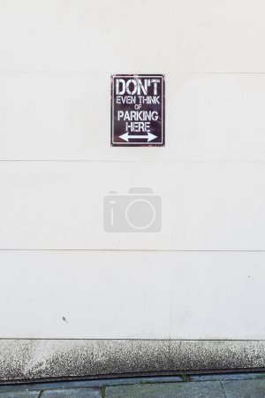 Photo for A creative no parking sign - Royalty Free Image