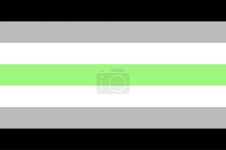 Illustration du drapeau Agender Pride. Symbole des minorités sexuelles